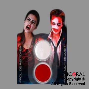 MAQUILLAJE ARTISTICO ROJO BLANCO (4GR SET X 2) x 1